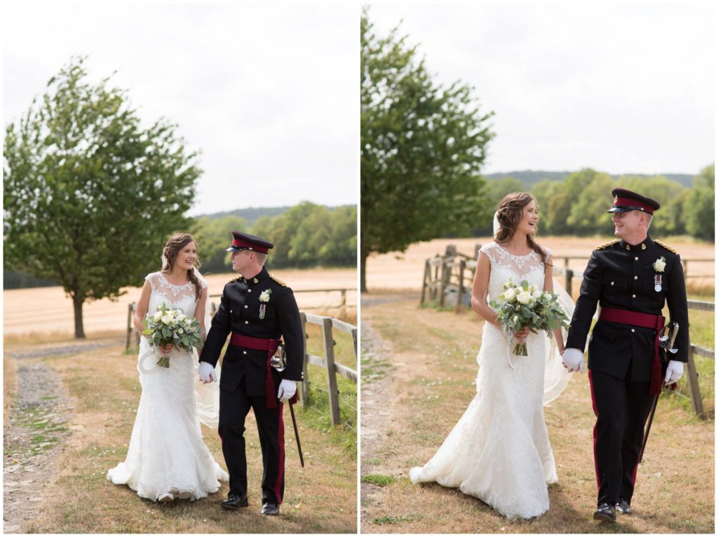 Wedding photography at Bonhams barn in Hampshire